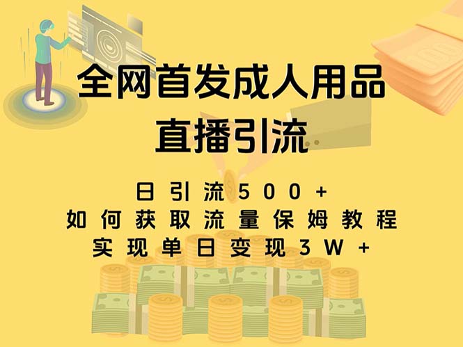 最新全网独创首发，成人用品直播引流获客暴力玩法，单日变现3w保姆级教程-唐人网创