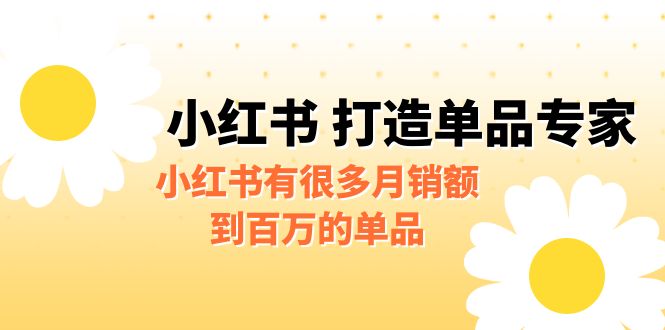 某公众号付费文章《小红书 打造单品专家》小红书有很多月销额到百万的单品-唐人网创