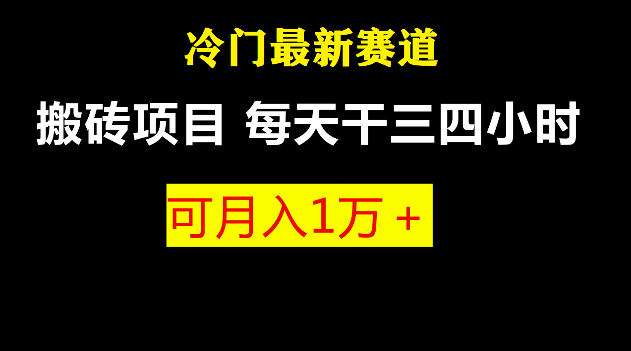 最新冷门游戏搬砖项目，零基础也能玩（附教程+软件）-唐人网创