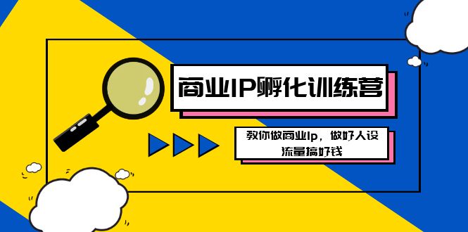 商业IP-孵化训练营新版，教你做商业Ip，做好人设，流量搞好钱-唐人网创
