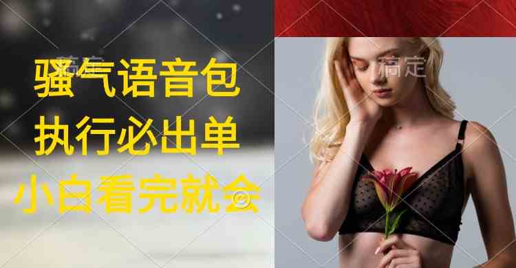 （9589期）执行就出单，日入2000+，超火骚气语音包，小白看完课程就能马上实操-唐人网创