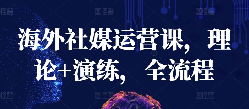 海外社媒运营课，理论+演练，全流程-唐人网创