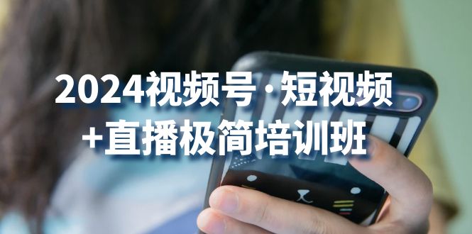 2024视频号短视频+直播极简培训班：抓住视频号风口，流量红利-唐人网创