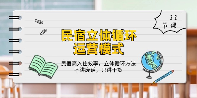 （10284期）民宿 立体循环运营模式：民宿高入住效率，立体循环方法，只讲干货（32节）-唐人网创