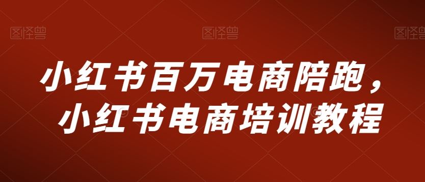 小红书百万电商陪跑，小红书电商培训教程-唐人网创