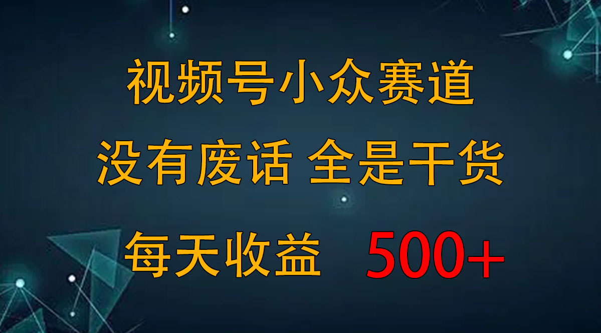2024视频号新手攻略，今日话题赛道带你日赚300+-唐人网创