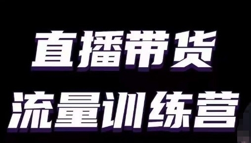 直播带货流量训练营，小白主播必学直播课-唐人网创