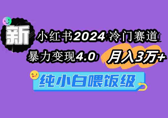 （9133期）小红书2024冷门赛道 月入3万+ 暴力变现4.0 纯小白喂饭级-唐人网创