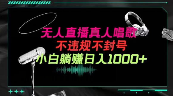 抖音24小时无人直播音乐，不违规，不封号纯撸音浪，小白实操当天日入1000+-唐人网创