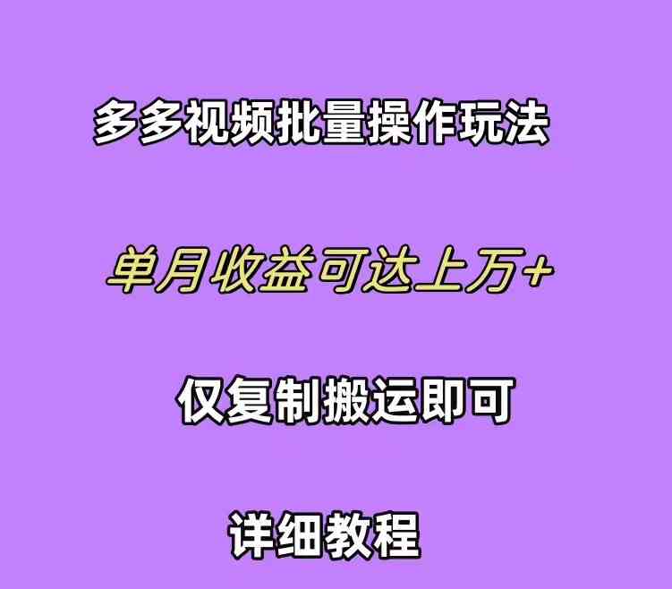 （10029期）拼多多视频带货快速过爆款选品教程 每天轻轻松松赚取三位数佣金 小白必…-唐人网创