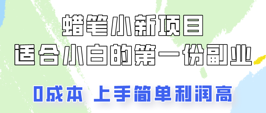 蜡笔小新项目拆解，0投入，0成本，小白一个月也能多赚3000+-唐人网创