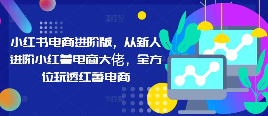 小红书电商进阶版，从新人进阶小红薯电商大佬，全方位玩透红薯电商-唐人网创